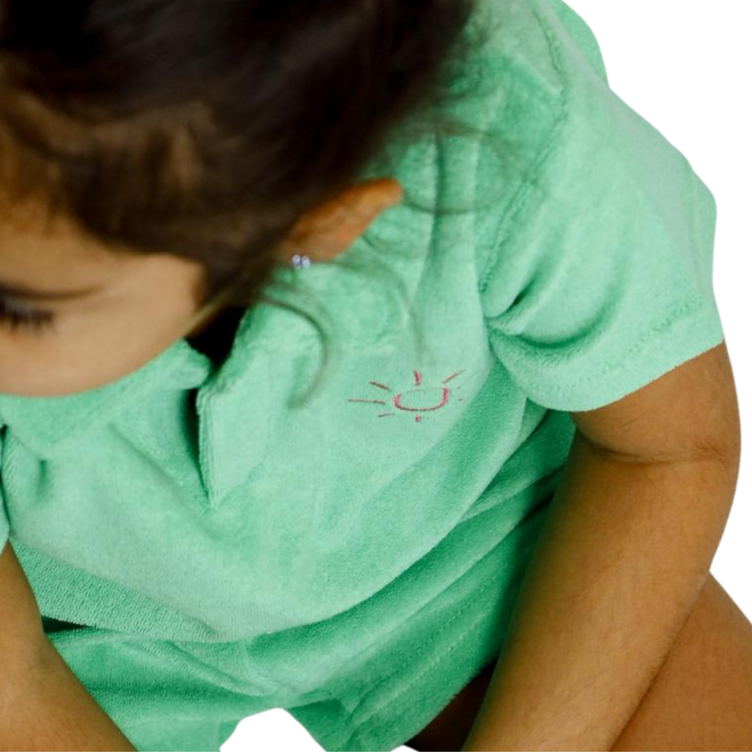 Organic Toweling Cotton Terry Set | Polo Shirt & Shorts