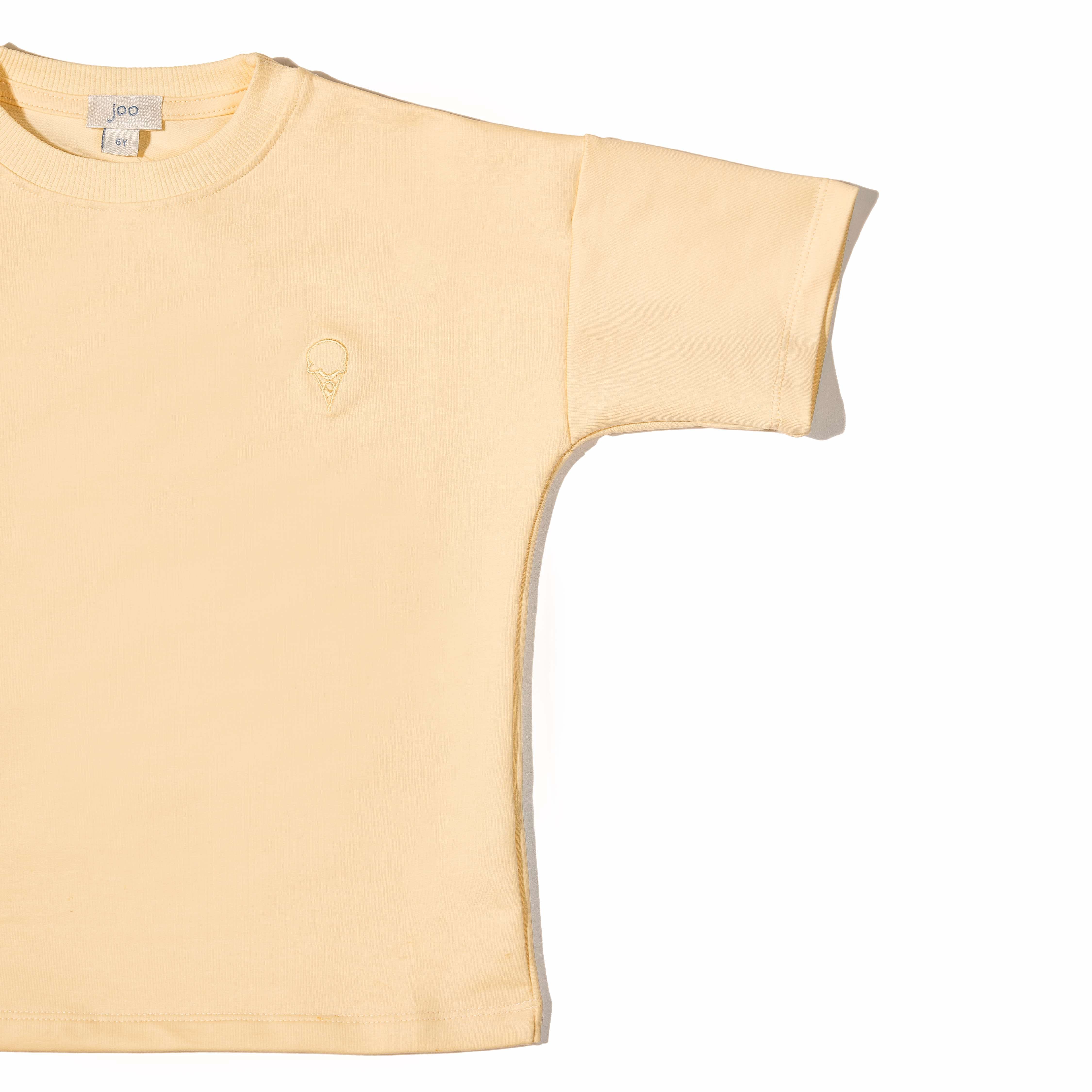 100% Cotton Shorts Set - Yellow