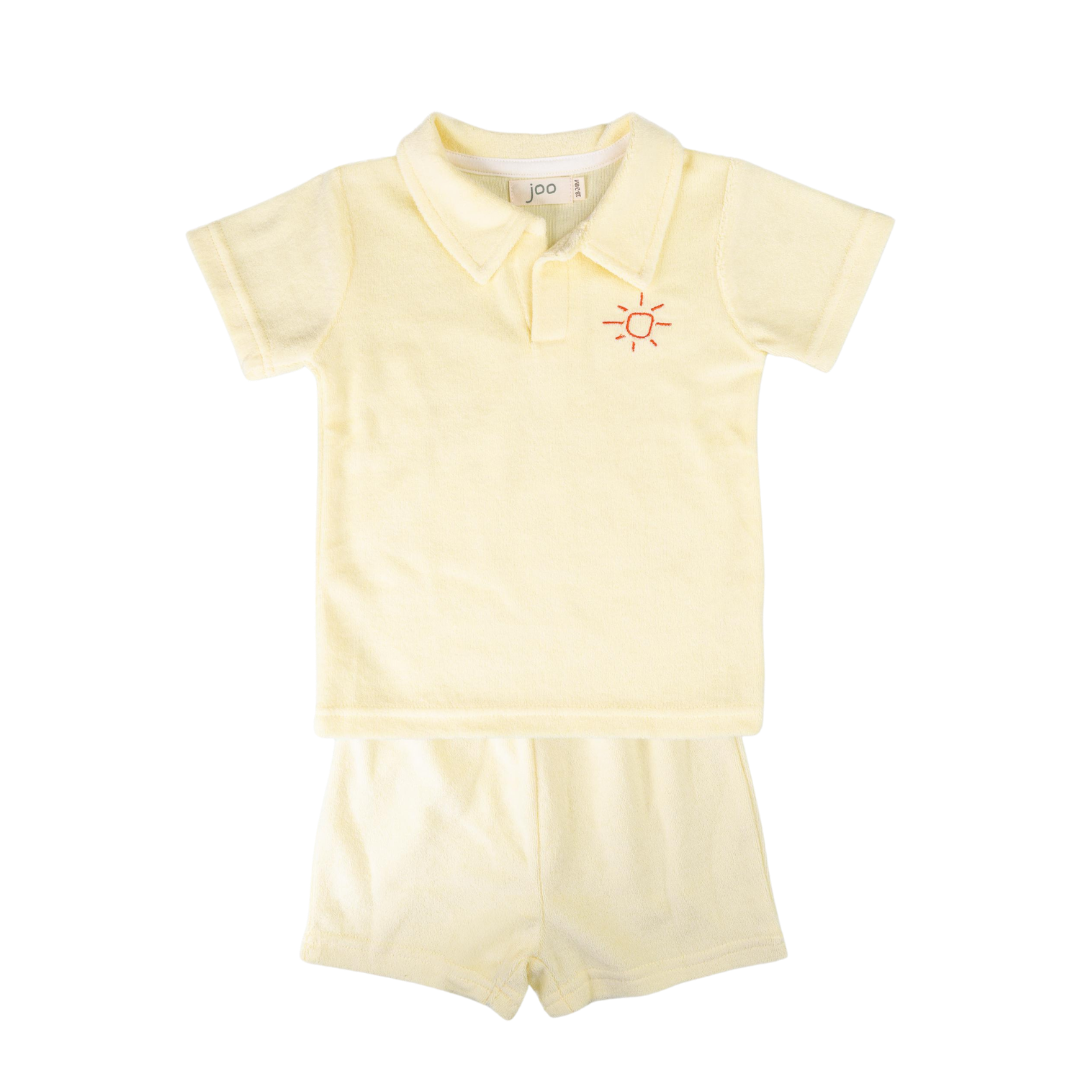 Organic Cotton Terry Set | Polo Shirt & Shorts